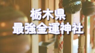 【栃木県】金運神社最強ランキングTOP3！アクセスやご利益・お守りなど役立つ情報を紹介！